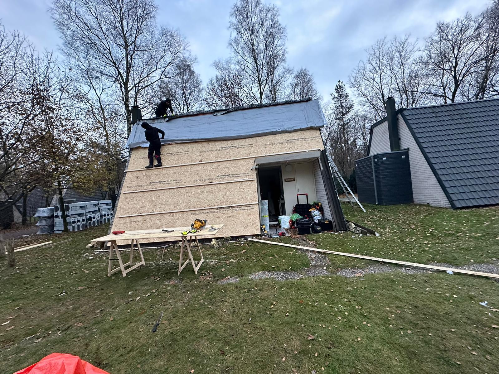 Vervanging pannendak  voor